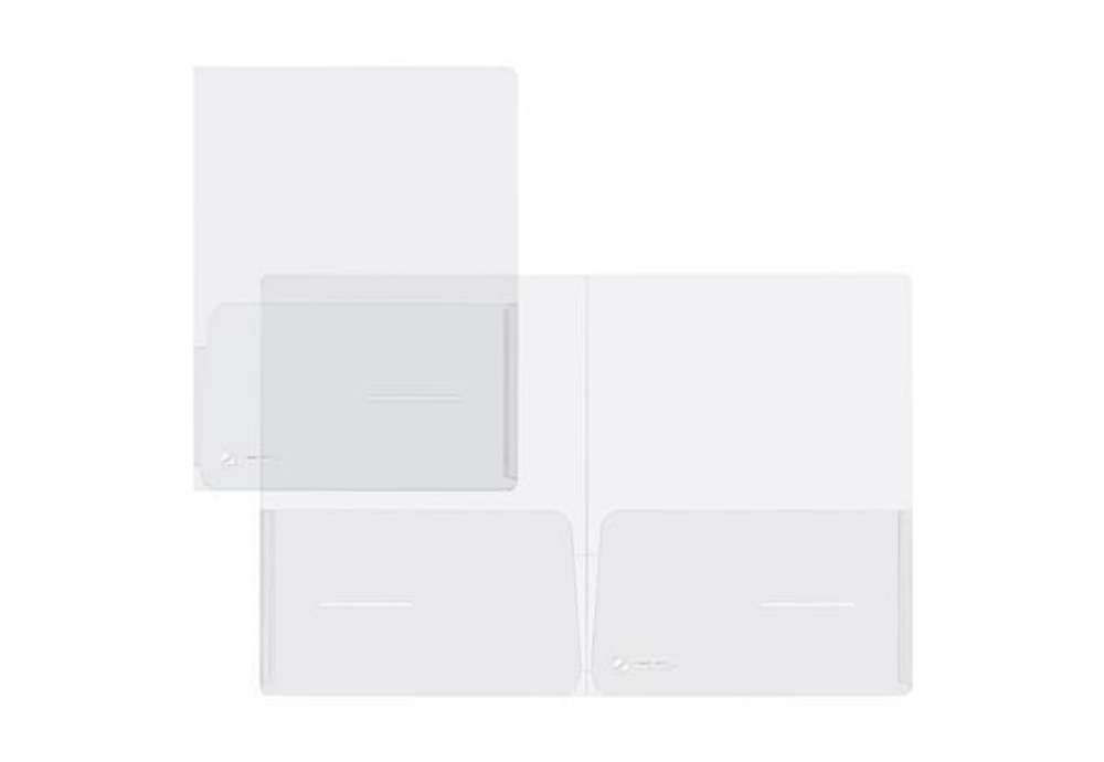 Immagine di Cartella con doppia tasca Full - A4 - PP - trasparente - King Mec