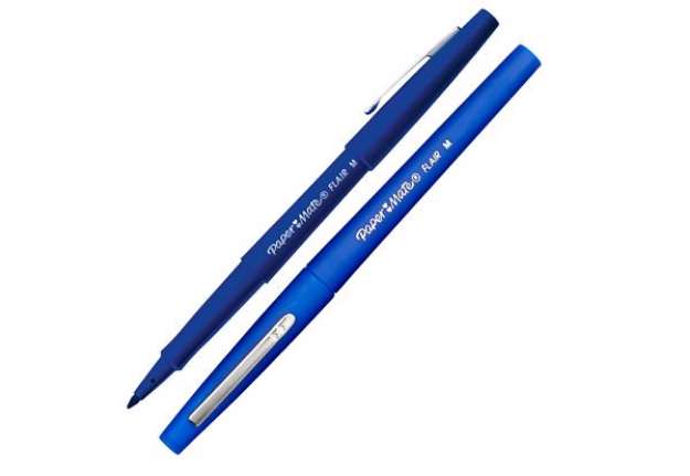 Immagine di Pennarello Flair Nylon punta feltro - punta 1,10mm - blu - Papermate