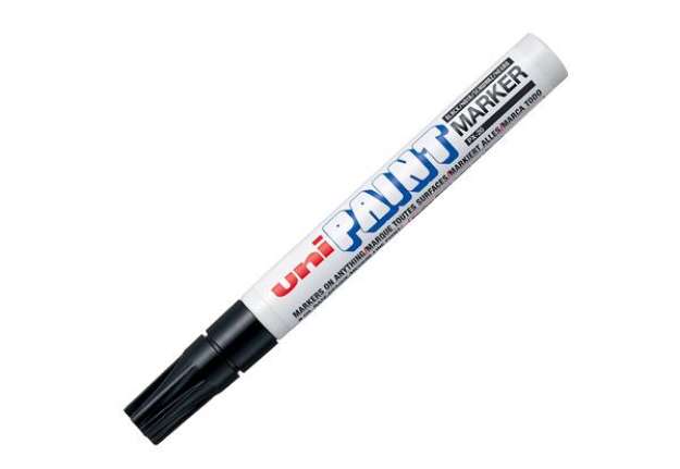 Immagine di Marcatore Uni Paint PX20 - punta 2,8mm - nero - Uni Mitsubishi
