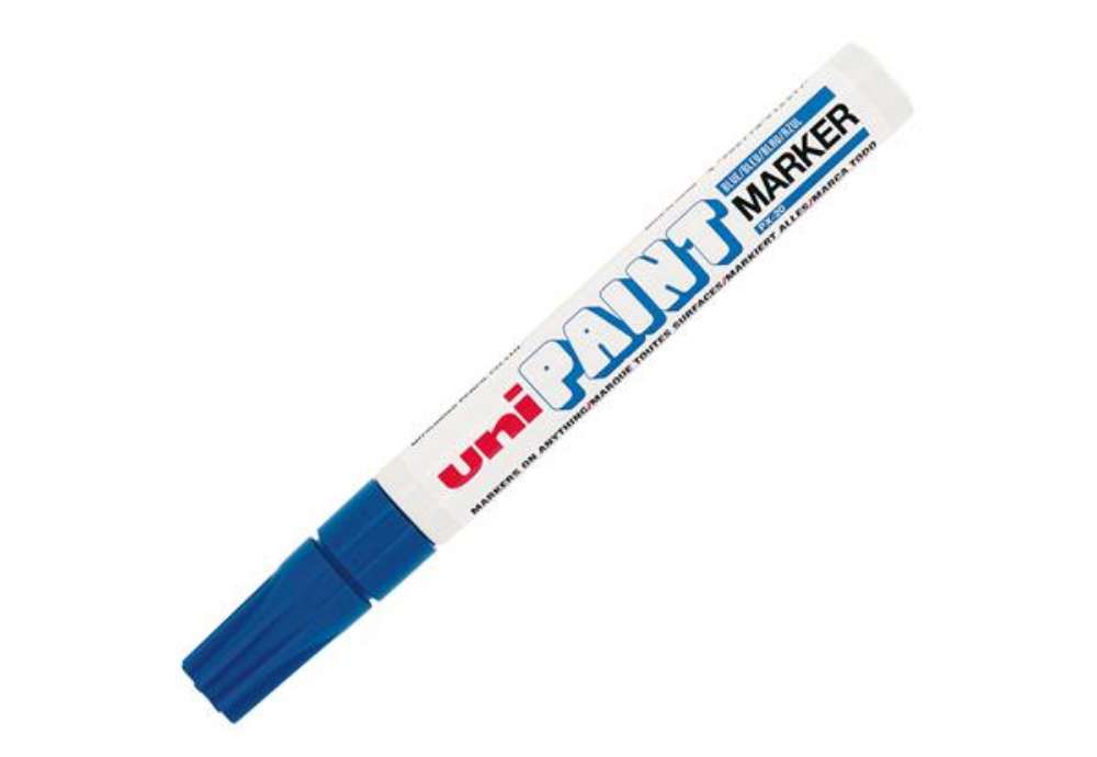 Immagine di Marcatore Uni Paint PX20 - punta 2,8mm - blu - Uni Mitsubishi