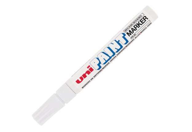 Immagine di Marcatore Uni Paint PX20 - punta 2,8mm - bianco - Uni Mitsubishi
