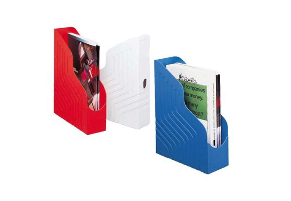 Immagine di Portariviste Magazine Rack - 25 x 32 cm - dorso 8 cm - nero - Rexel