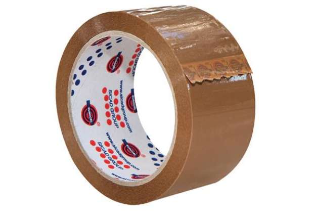 Immagine di Nastro adesivo 330 - 5 cm x 66 m - PVC - avana - Eurocel