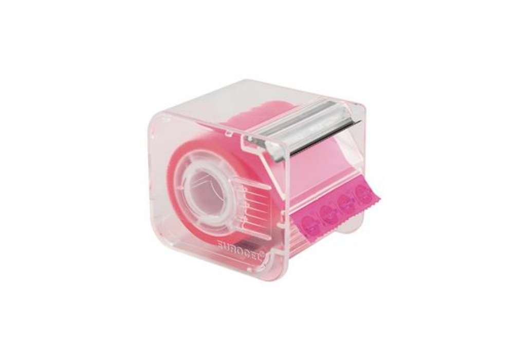 Immagine di Nastro adesivo con dispenser Memograph - 50 mm x 10 m - PVC - rosa - Eurocel