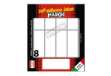 Immagine di Etichette adesive - in carta - permanenti - 70 x 27 mm - 8 et/fg - 10 fogli - bianco - Markin