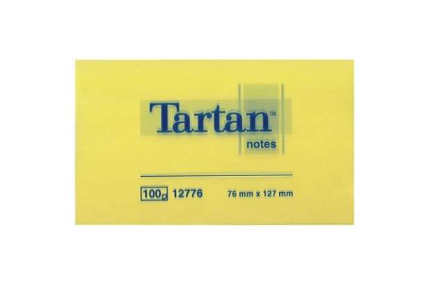 Immagine di Blocco foglietti - giallo pastello - 76 x 127mm - 63gr - 100 fogli - Tartan