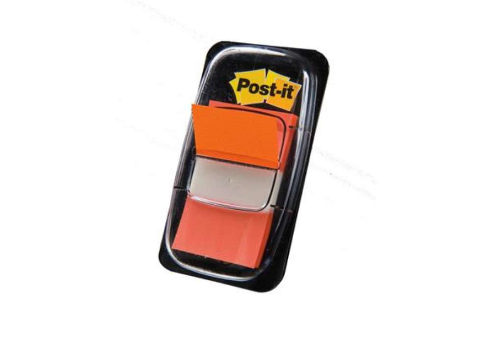 Immagine di Segnapagina Post-it Index Medium - 680-4 - 25,4 x 43,2 mm - arancio - Post-it - conf. 50 pezzi