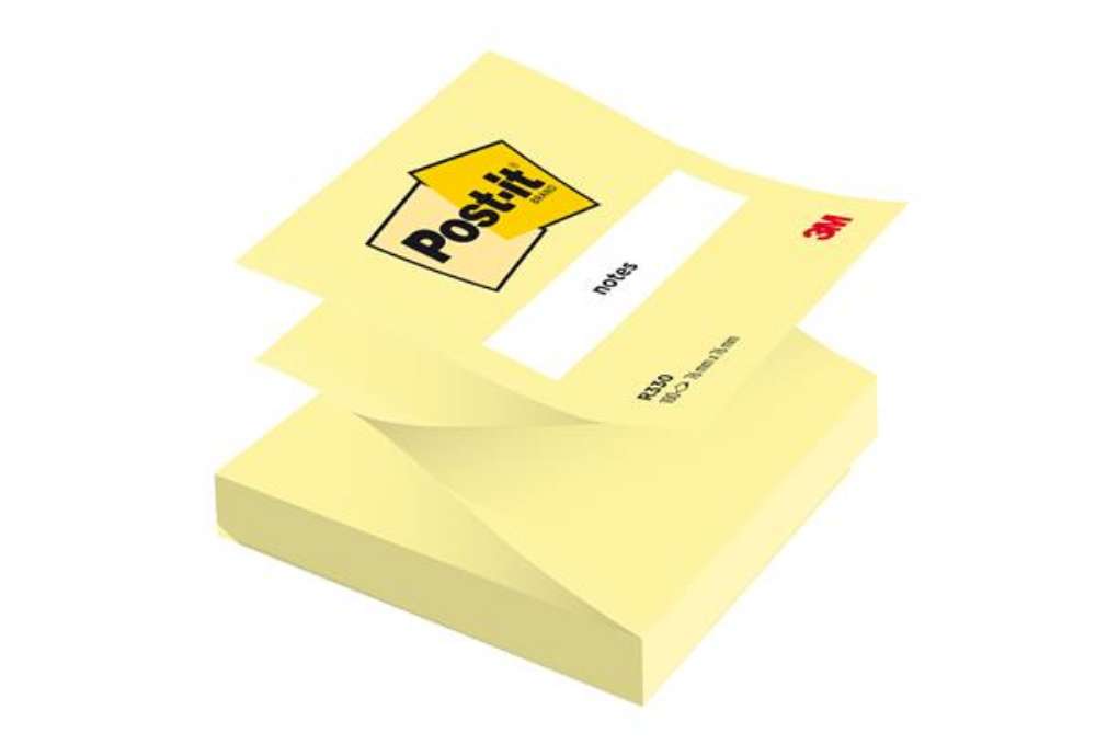 Immagine di Blocco Post-it Z Notes - R330 - 76 x 76 mm - giallo Canary - 100 fogli - Post-it