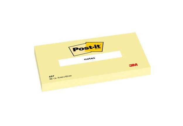 Immagine di Blocco foglietti - 657 - 76 x 102 mm - giallo Canary - 100 fogli - Post-it