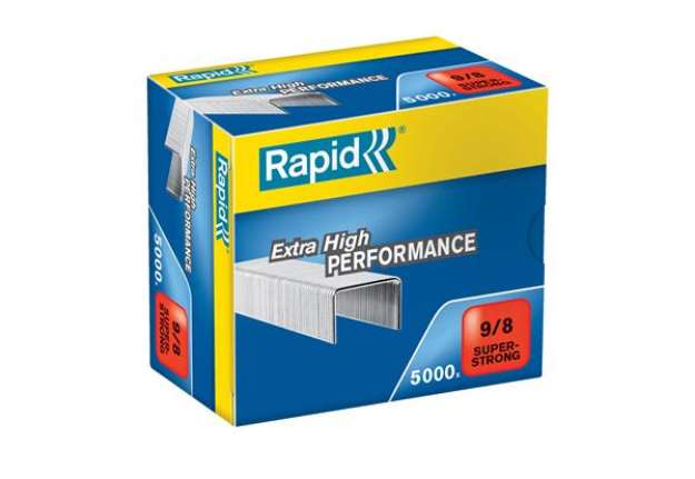 Immagine di Punti Rapid Super Strong - alti spessori - 9/8 - acciaio zincato - metallo - Rapid - conf. 5000 pezz