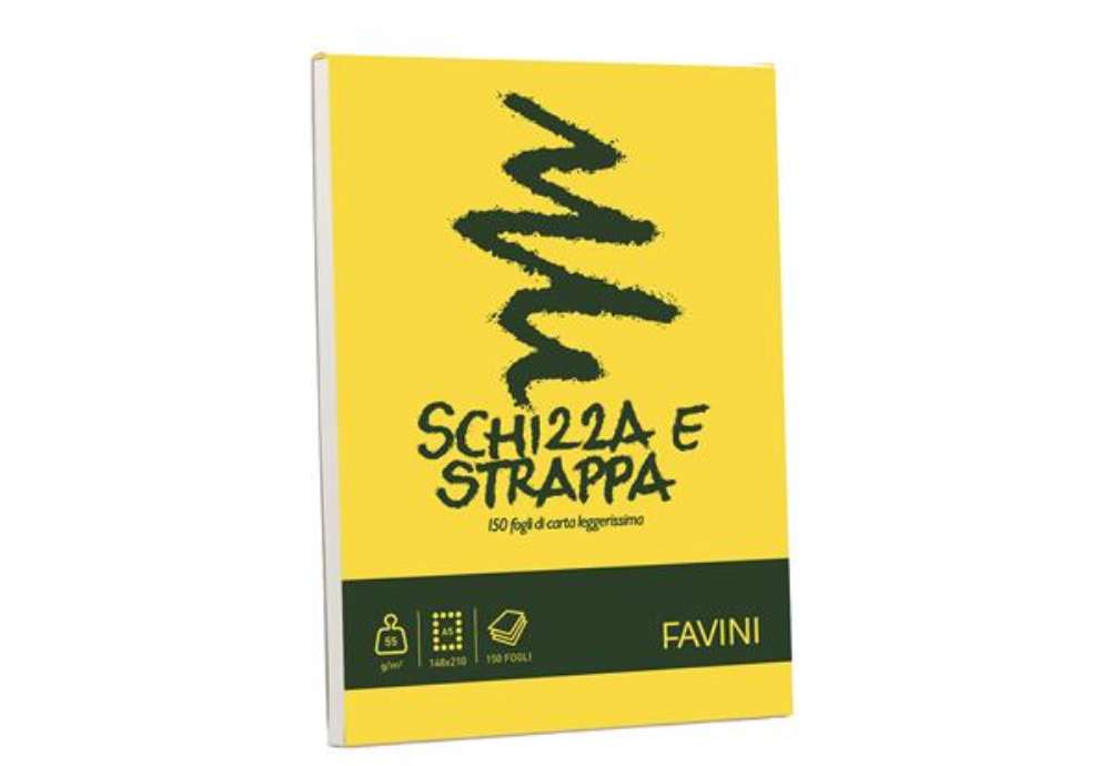Immagine di Blocco Schizza & Strappa - A5 - 150 x 210mm - 50gr - 150 fogli - Favini