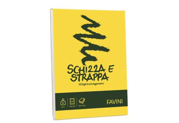 Immagine di Blocco Schizza & Strappa - A5 - 150 x 210mm - 50gr - 150 fogli - Favini