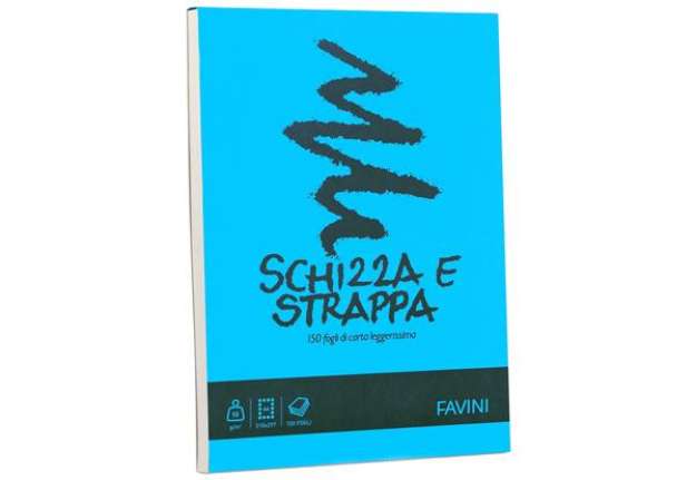 Immagine di Blocco Schizza & Strappa - A4 - 210 x 297mm - 50gr - 150 fogli - Favini