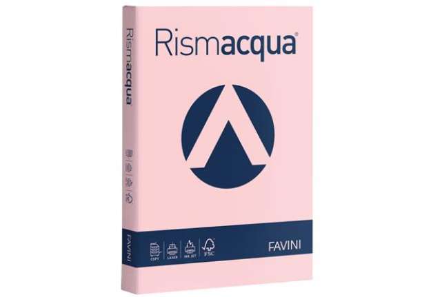 Immagine di Carta Rismacqua - A4 - 140 gr - rosa 10 - Favini - conf. 200 fogli