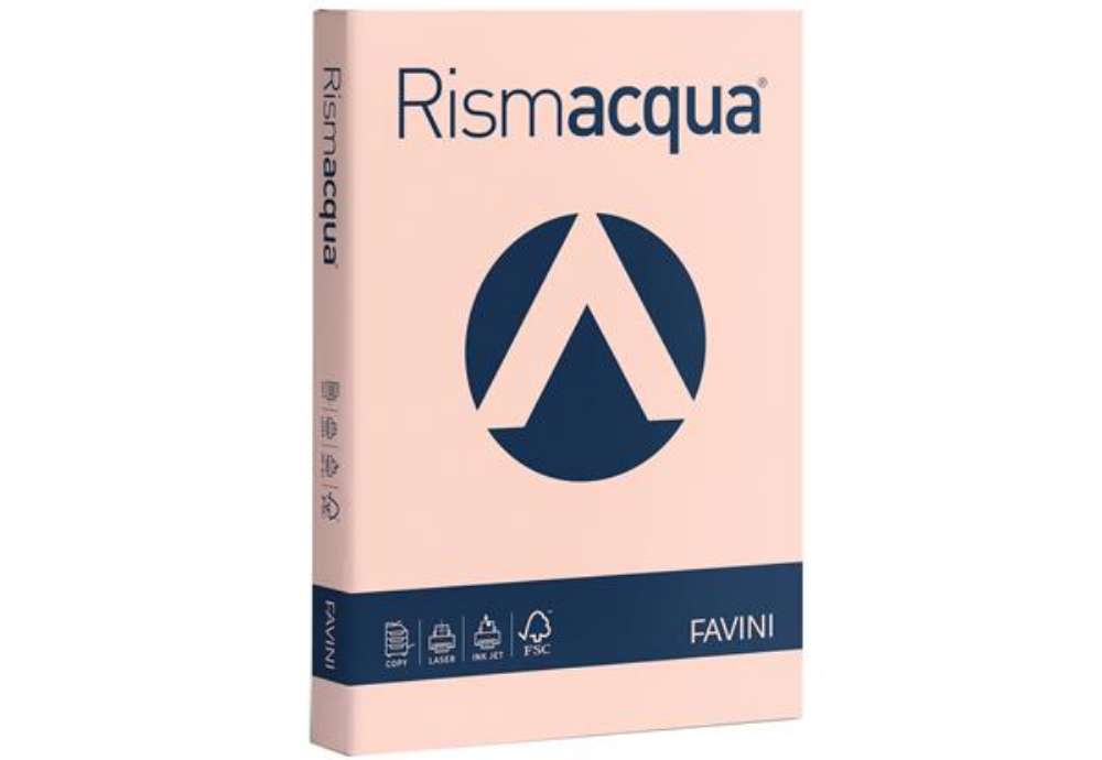 Immagine di Carta Rismacqua - A4 - 200 gr - salmone 05 - Favini - conf. 125 fogli