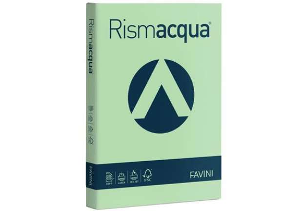 Immagine di Carta Rismacqua - A3 - 200 gr - verde chiaro 09 - Favini - conf. 125 fogli