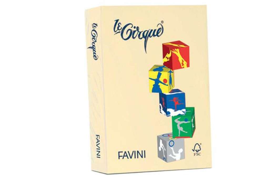 Immagine di Carta Le Cirque - A4 - 80 gr - giallo pastello 100 - Favini - conf. 500 fogli