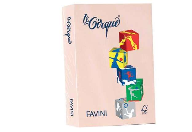 Immagine di Carta Le Cirque - A4 - 80 gr - salmone pastello 103 - Favini - conf. 500 fogli