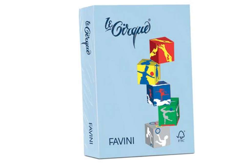 Immagine di Carta Le Cirque - A4 - 80 gr - azzurro pastello 106 - Favini - conf. 500 fogli