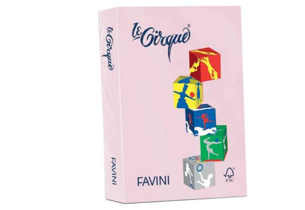 Immagine di Carta Le Cirque - A4 - 80 gr - rosa pastello 108 - Favini - conf. 500 fogli