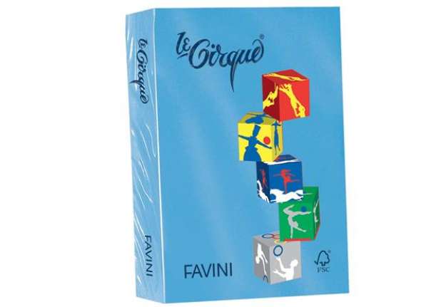 Immagine di Carta Le Cirque - A4 - 80 gr - azzurro reale 204 - Favini - conf. 500 fogli