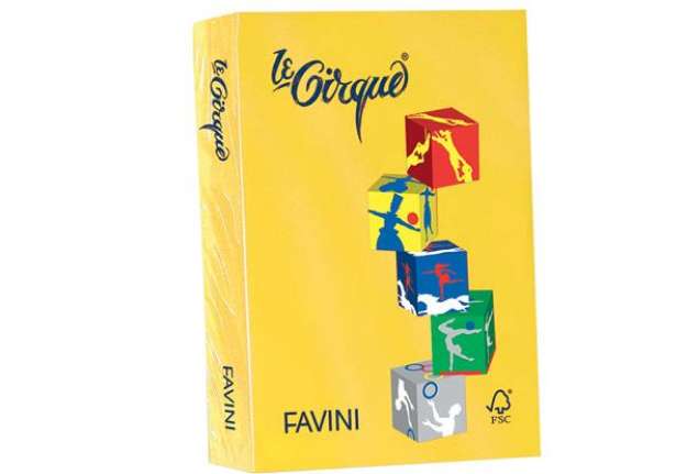 Immagine di Carta Le Cirque - A4 - 160 gr - giallo zolfo 200 - Favini - conf. 250 fogli