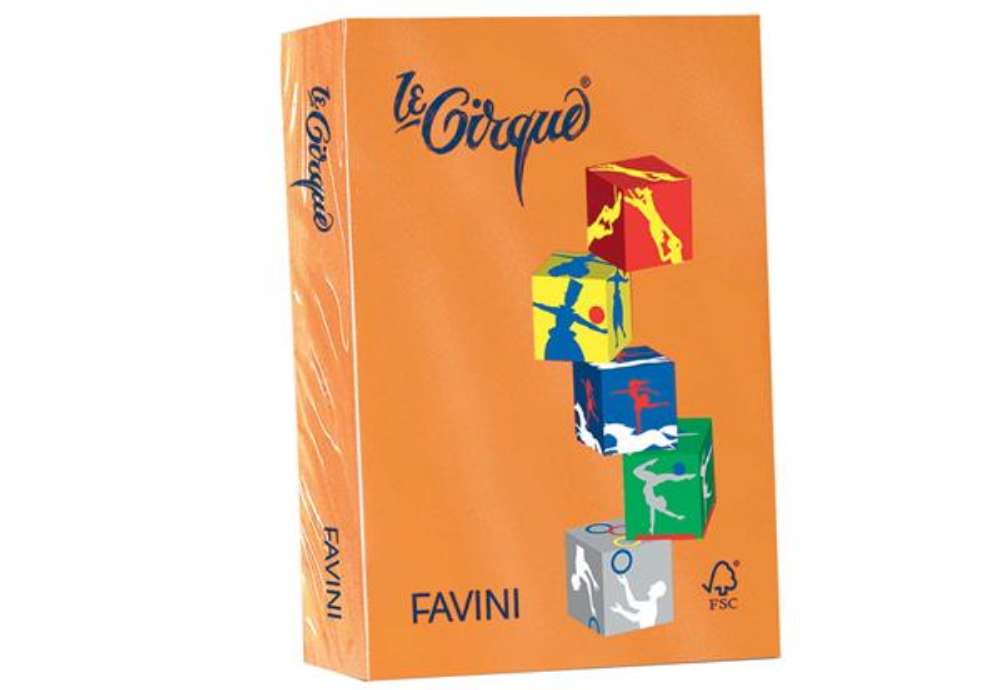 Immagine di Carta Le Cirque - A4 - 160 gr - arancio 205 - Favini - conf. 250 fogli