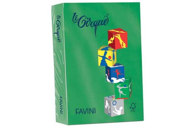 Immagine di Carta Le Cirque - A4 - 160 gr - verde bandiera 208 - Favini - conf. 250 fogli