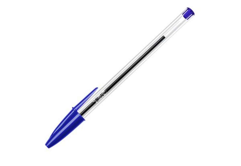 Immagine di Penna a sfera Cristal - punta media 1,0mm - blu  - Bic - conf. 50 pezzi