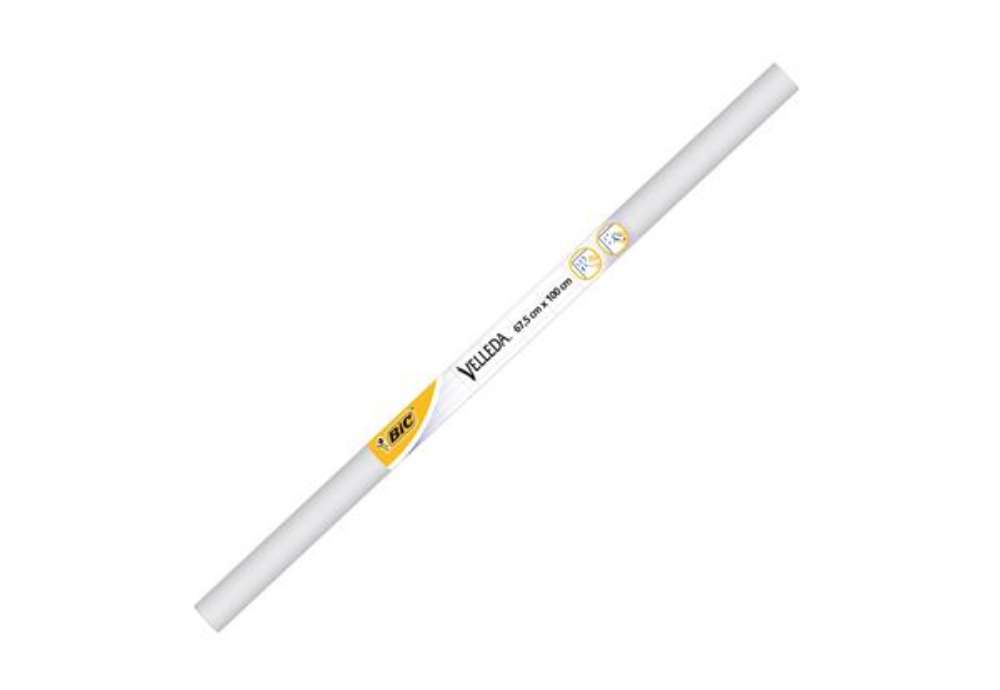 Immagine di Lavagna bianca Velleda Roll - foglio adesivo cancellabile - 67,5 x 100 cm - Bic
