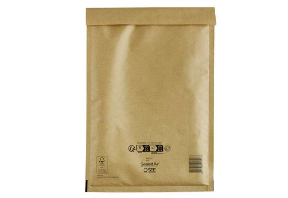 Immagine di Busta imbottita Mail Lite Gold - CD (18 x 16 cm) - avana - Sealed Air - conf. 10 pezzi