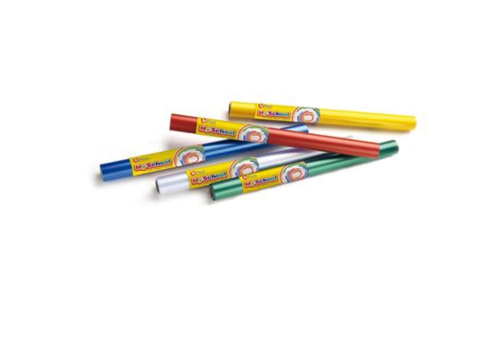 Immagine di Rotolo coprilibro Coverglass - 5 m x 45 cm - PP - 72 mic - goffrato - neutro trasparente - Colorosa
