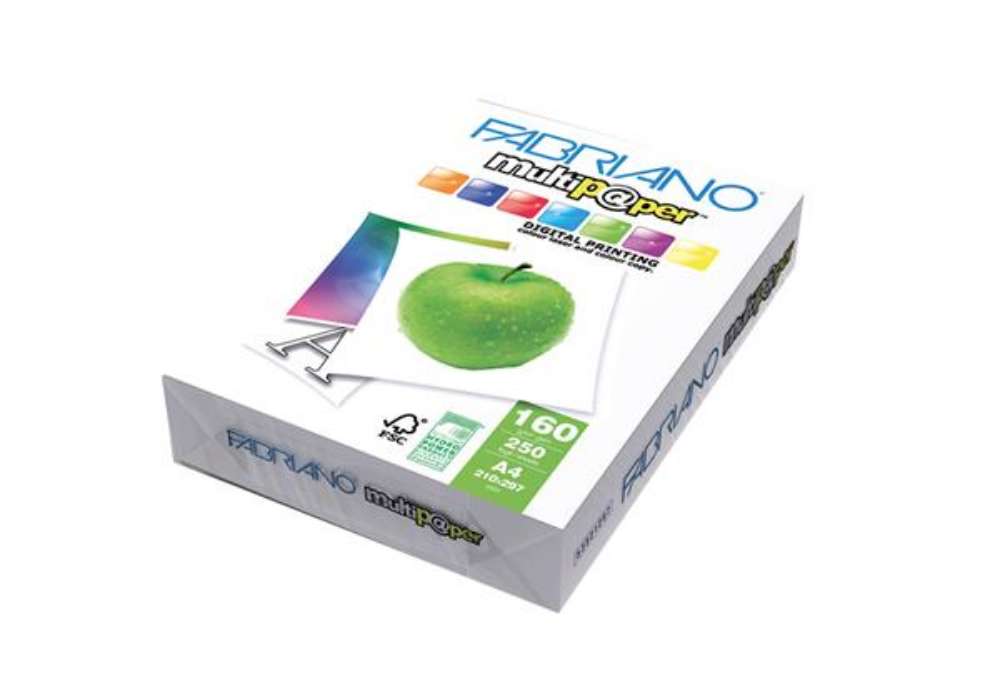 Immagine di Carta Multipaper - A4 - 160 gr - bianco - Fabriano - conf. 250 fogli