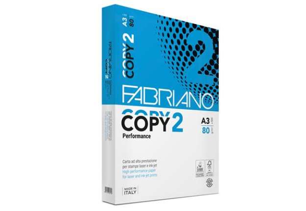 Immagine di Carta Copy 2 - A3 - 80 gr - bianco - Fabriano - conf. 500 fogli