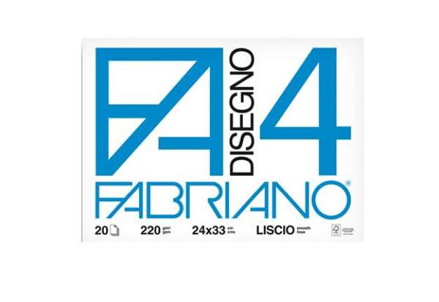 Immagine di Album F4 - 24x33Cm - 220gr - 20 fogli - liscio - Fabriano