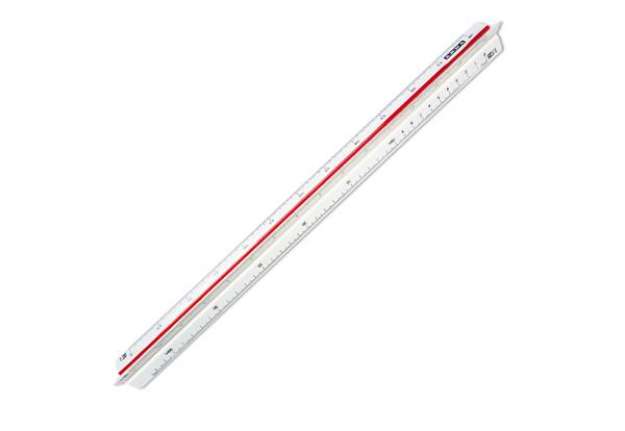 Immagine di Scalimetro Isoteck - 30cm - per arredamento - scale 1:20-25-50-75-100-125 - Arda