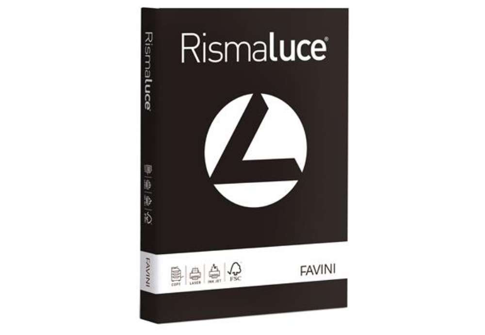 Immagine di Carta Rismaluce - A3 - 200 gr - nero 63 - Favini - conf. 125 fogli