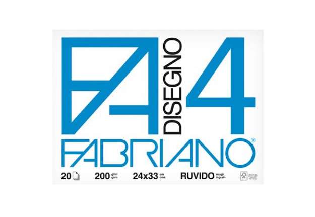 Immagine di Album F4 - 24x33cm - 200gr - 20 fogli - ruvido - Fabriano