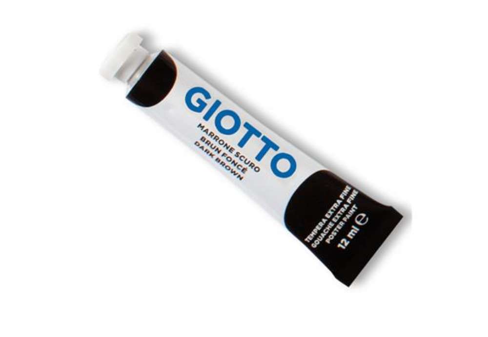 Immagine di Tempera Tubo 4 - 12ml - marrone - Giotto
