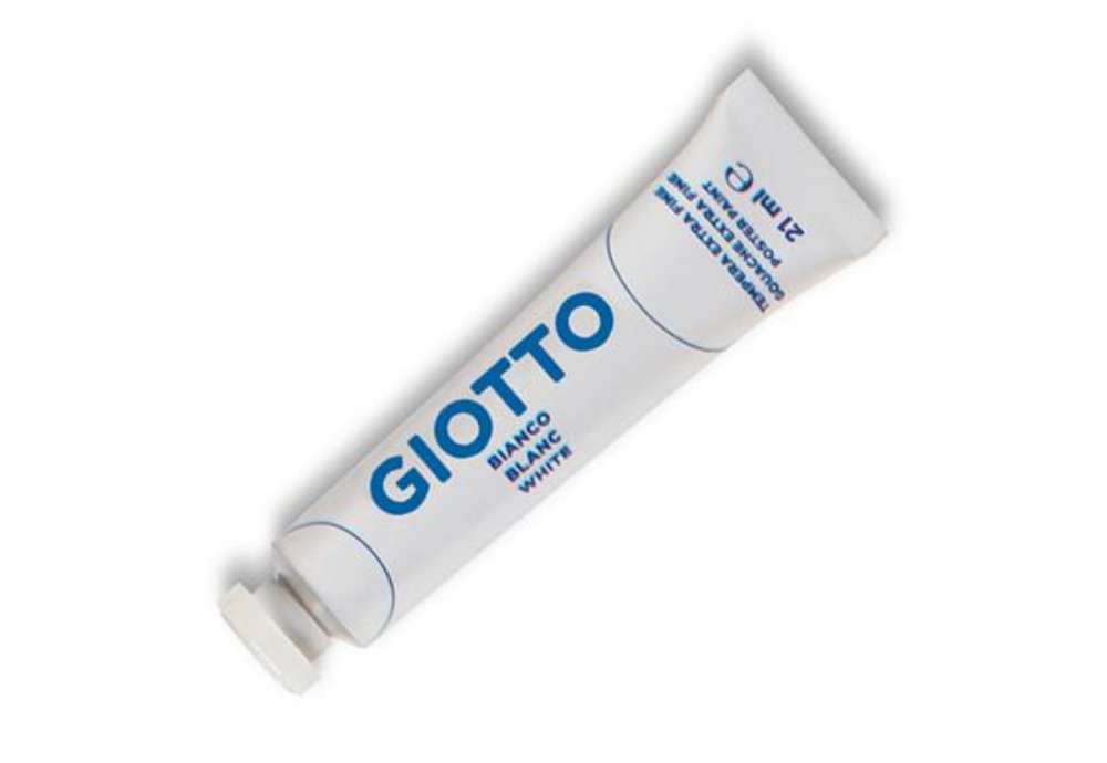 Immagine di Tempera Tubo 7 - 21ml - bianco - Giotto