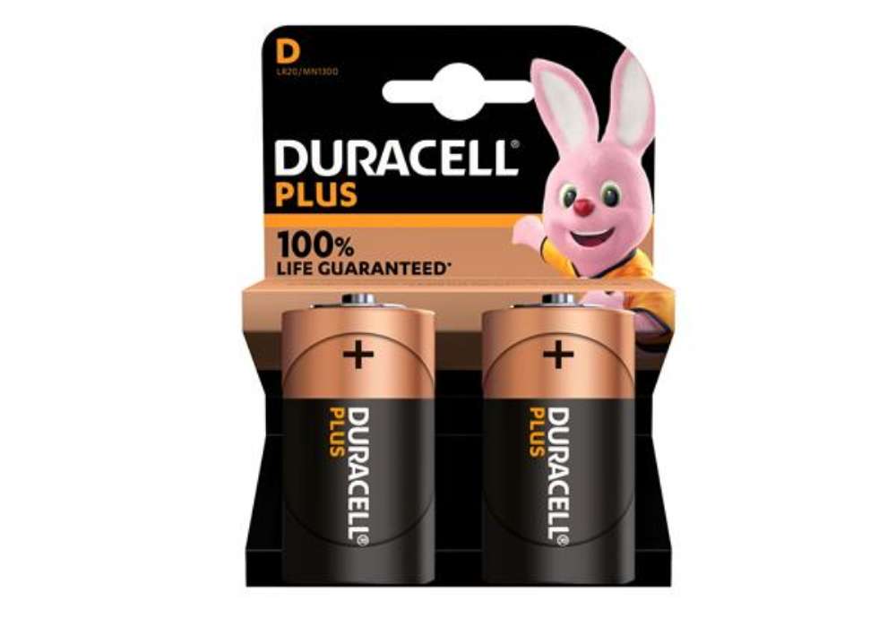 Immagine di Pila torcia - D - LR20 - MN1300 - Plus - Duracell - blister 2 pezzi