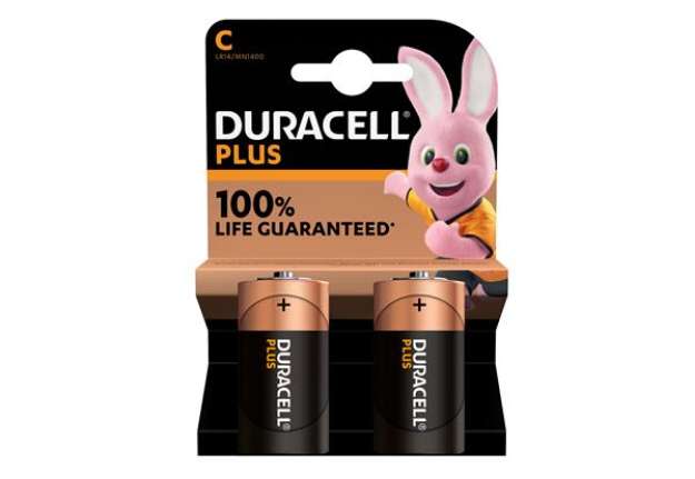 Immagine di Pila Mezza Torcia C Plus100 - MN1400 - Duracell - blister 2 pezzi