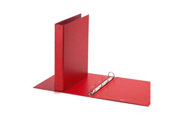 Immagine di Raccoglitore Europa - 4 anelli tondi 30 mm - dorso 4 cm - 22x30 cm - rosso - Favorit
