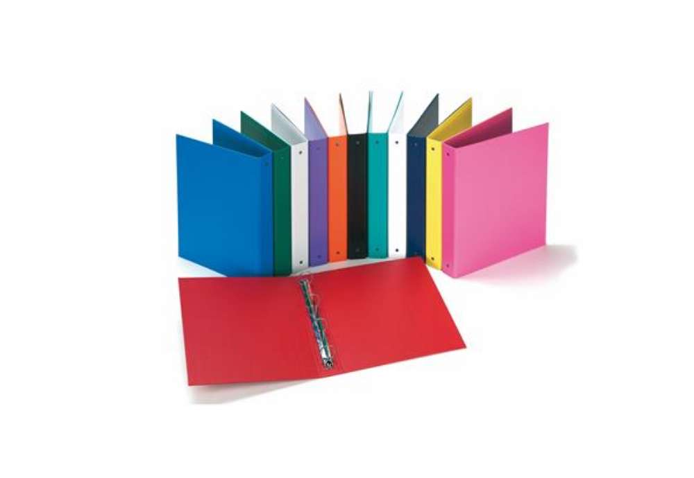 Immagine di Raccoglitore Europa - 22 x 30 cm - 4 anelli tondi 30 mm - dorso 4 cm - colori assortiti - Favorit