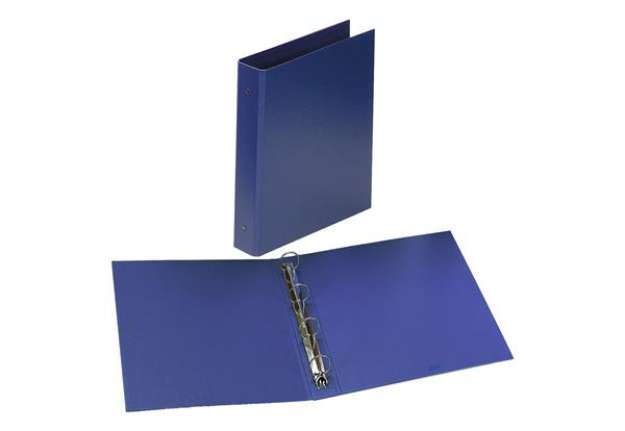 Immagine di Raccoglitore Europa - 4 anelli tondi 50 mm - dorso 6 cm - 22x30 cm - blu - Favorit