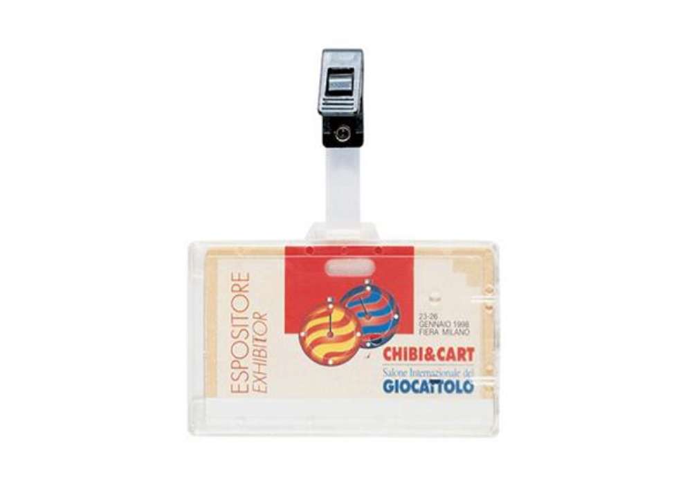 Immagine di Portanome con clip in plastica - 9 x 6 cm - Favorit