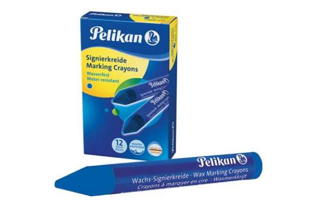 Immagine di Pastello industriale 762 - blu - Pelikan - scatola 12 pezzi