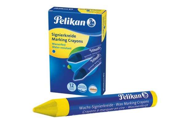 Immagine di Pastello industriale 762 - giallo - Pelikan - conf. 12 pezzi