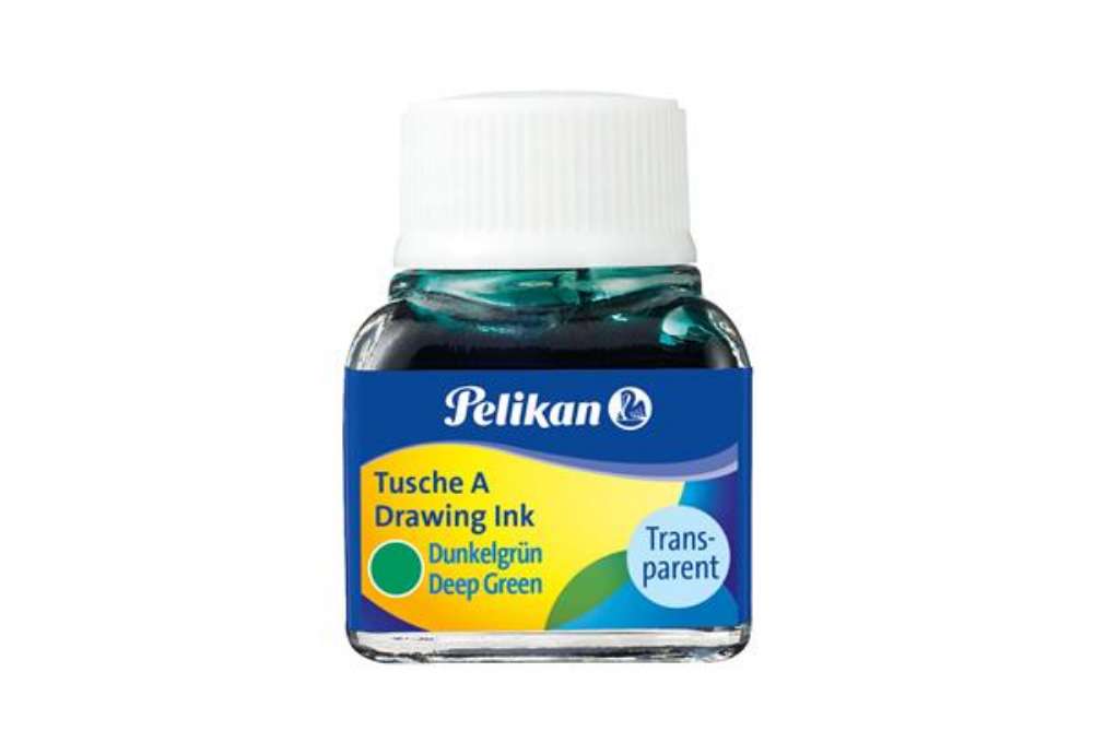 Immagine di Inchiostro di china 523 - 10ml - verde scuro 7 l - Pelikan
