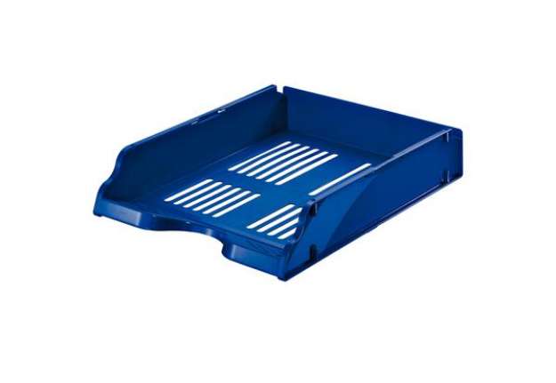 Immagine di Vaschetta portacorrispondenza Transit - 26 x 33,6 x 7,6 cm - blu - Esselte